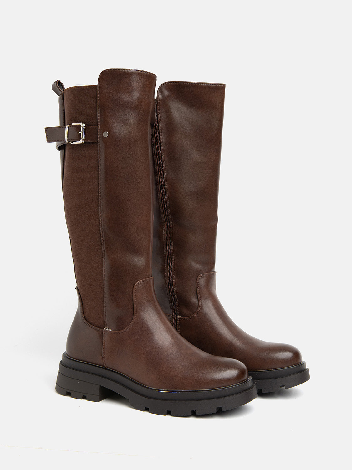 Tank-bottom boot - BROWN